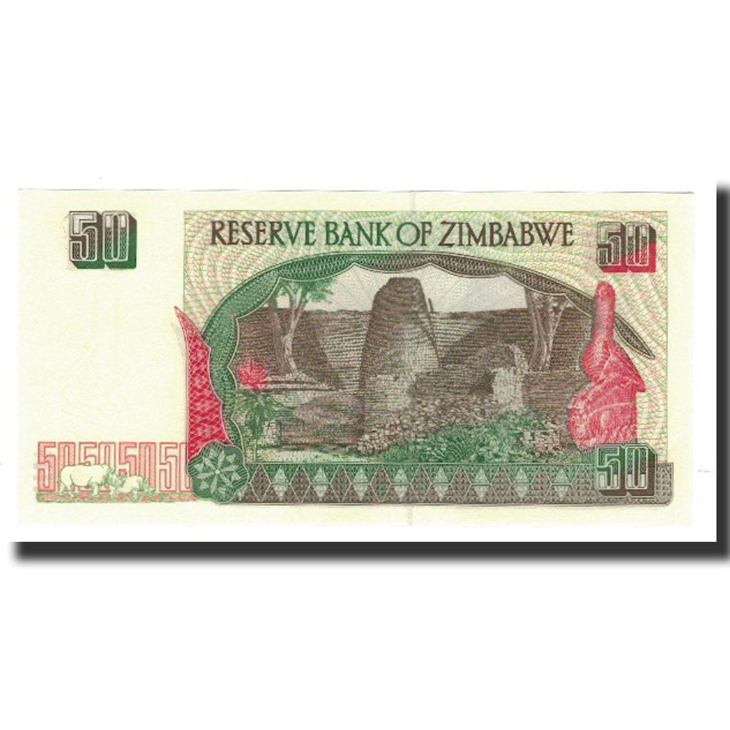 Banknote, Zimbabwe, 50 Dollars, 1994, KM:8a, UNC(65-70)