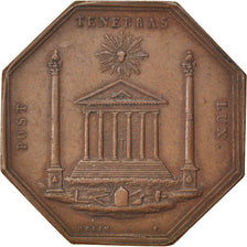 France, Masonic, Token, AU(50-53), Copper, Labouret #93, 12.10