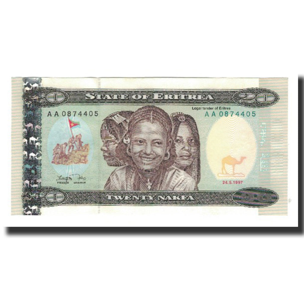 Banknote, Eritrea, 20 Nakfa, 1997-05-24, KM:4, UNC(65-70)