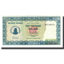 Billet, Zimbabwe, 5000 Dollars, 2003, KM:21b, NEUF