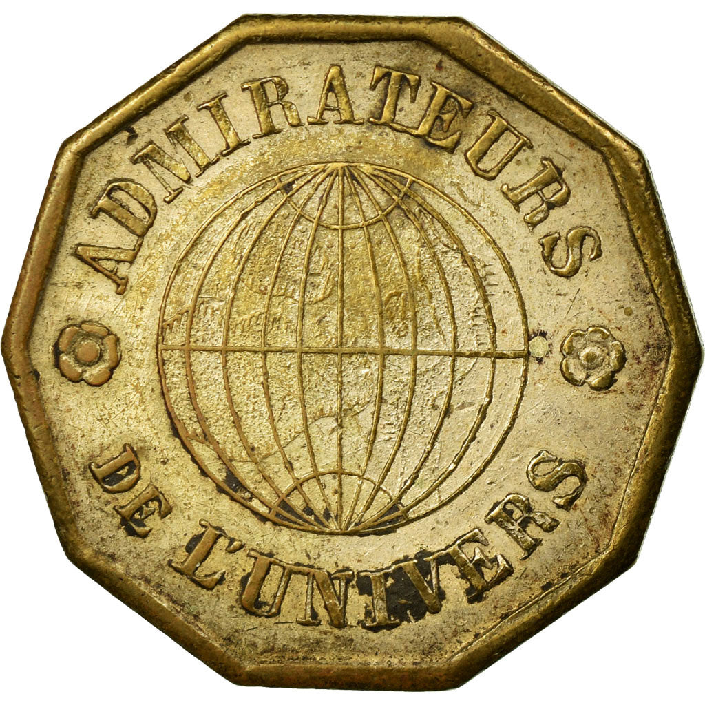 France, Token, Masonic, 1860, AU(50-53), Brass, Labouret:84