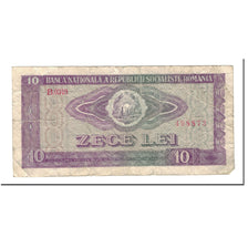 Romania, 10 Lei, 1966-12-20, KM:94a, VG(8-10)