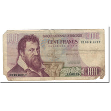 Banknote, Belgium, 100 Francs, 1974-03-13, KM:134b, AG(1-3)