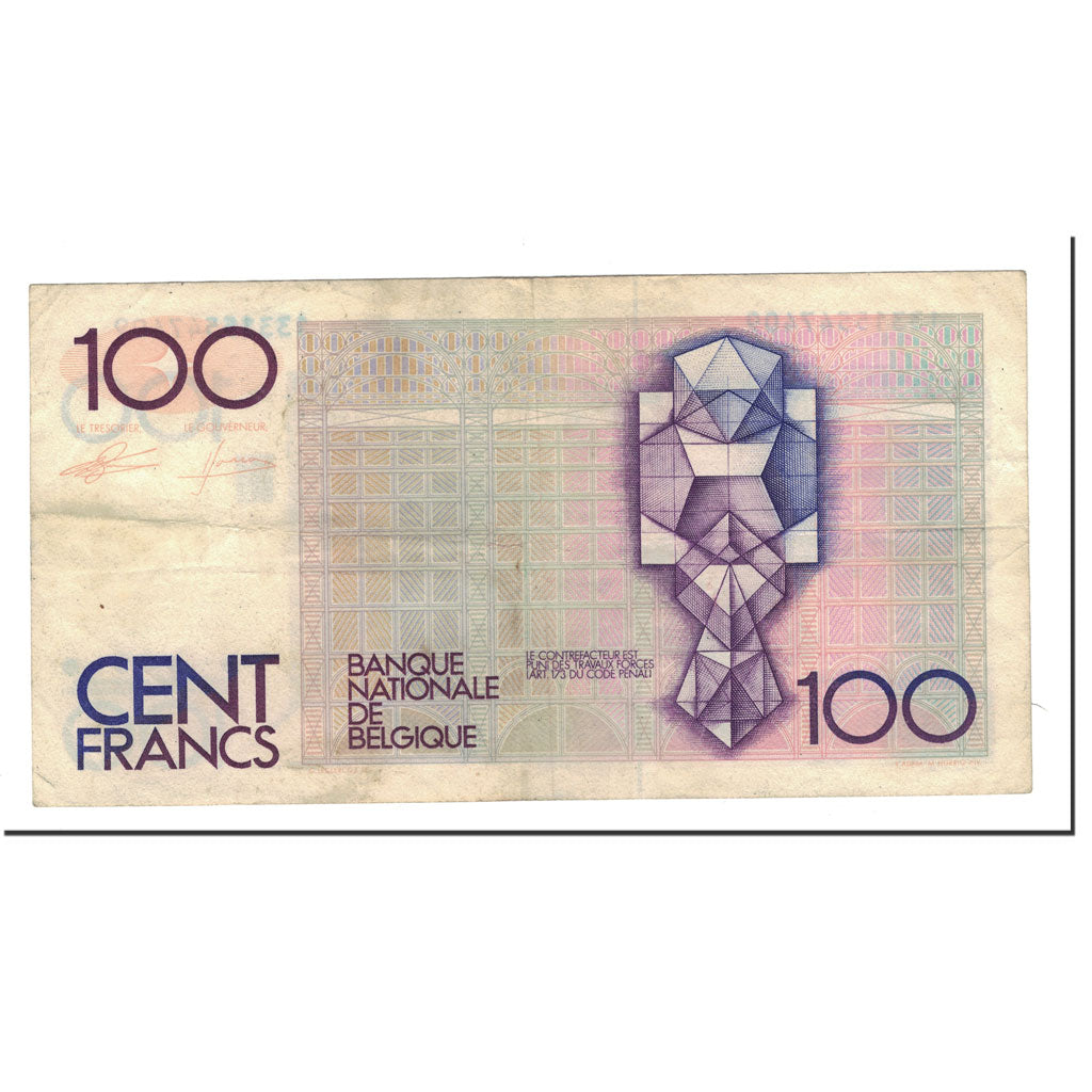 Billet, Belgique, 100 Francs, 1982, KM:142a, TTB