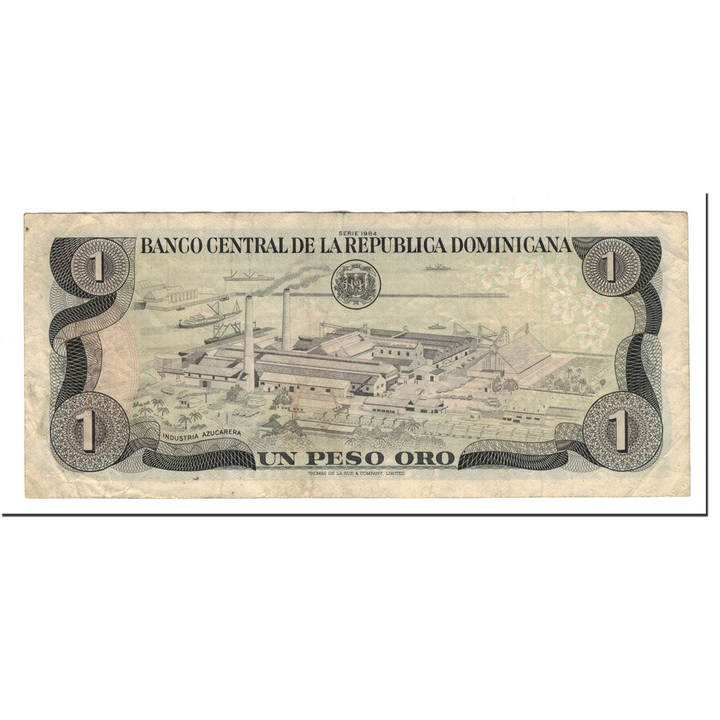 Billete, 1 Peso Oro, 1984, República Dominicana, KM:126a, MBC+