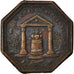 France, Masonic, Token, EF(40-45), Bronze, Labouret #179, 4.94