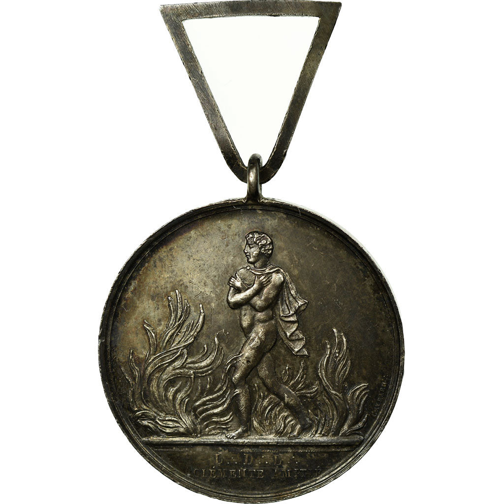 France, Token, Masonic, Loge de la Clémente Amitié, AU(55-58), Silver