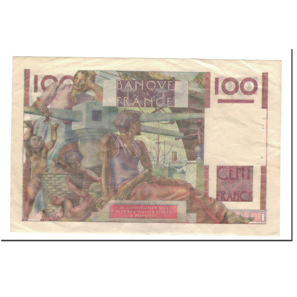 Biljet, Frankrijk, 100 Francs, 1954-03-04, TTB+, Fayette:28.42, KM:128d