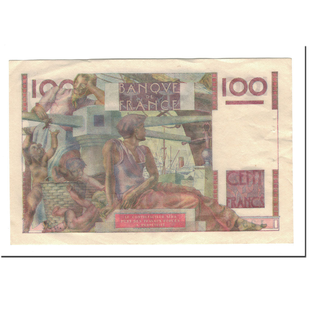Billete, Francia, 100 Francs, 1954-03-04, EBC, Fayette:28.42, KM:128d
