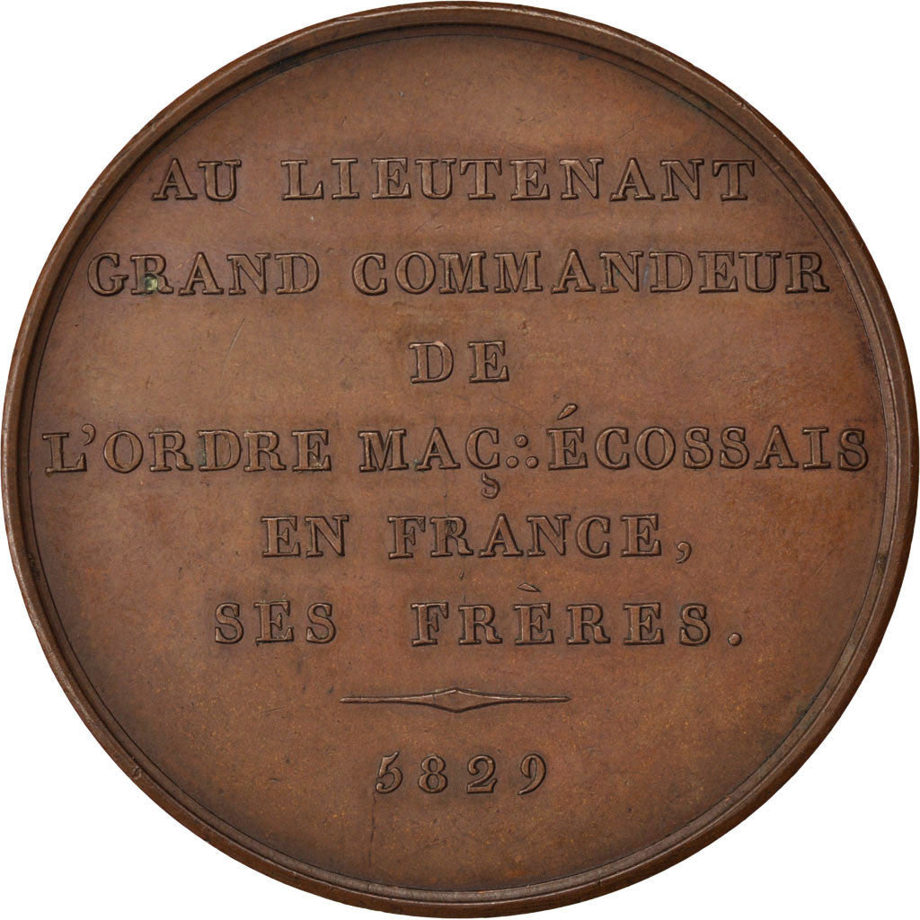 France, Medal, Masonic, Suprême Conseil de France, Le Comte Muraire, Paris