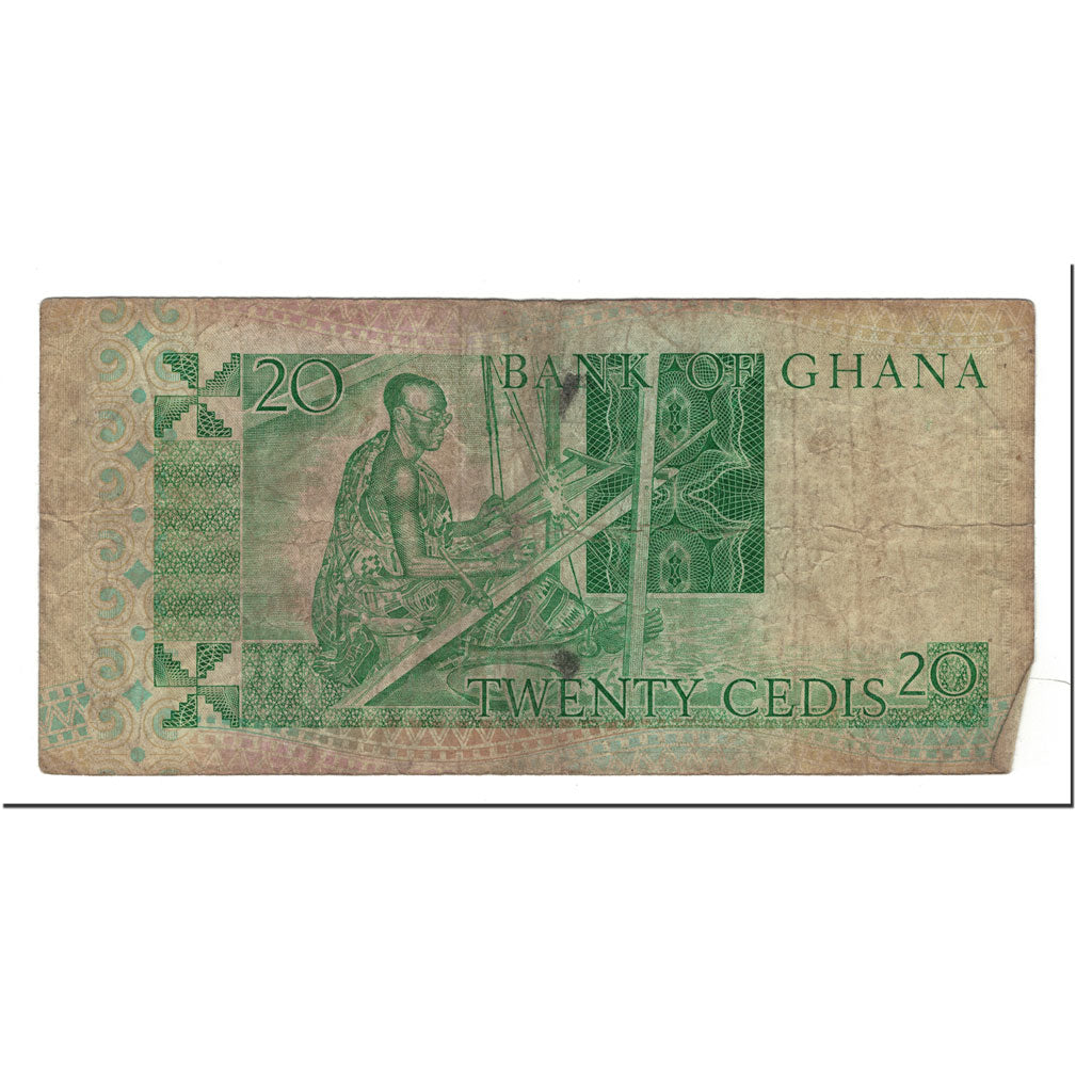 Ghana, 20 Cedis, 1982-03-06, KM:21c, VG(8-10)