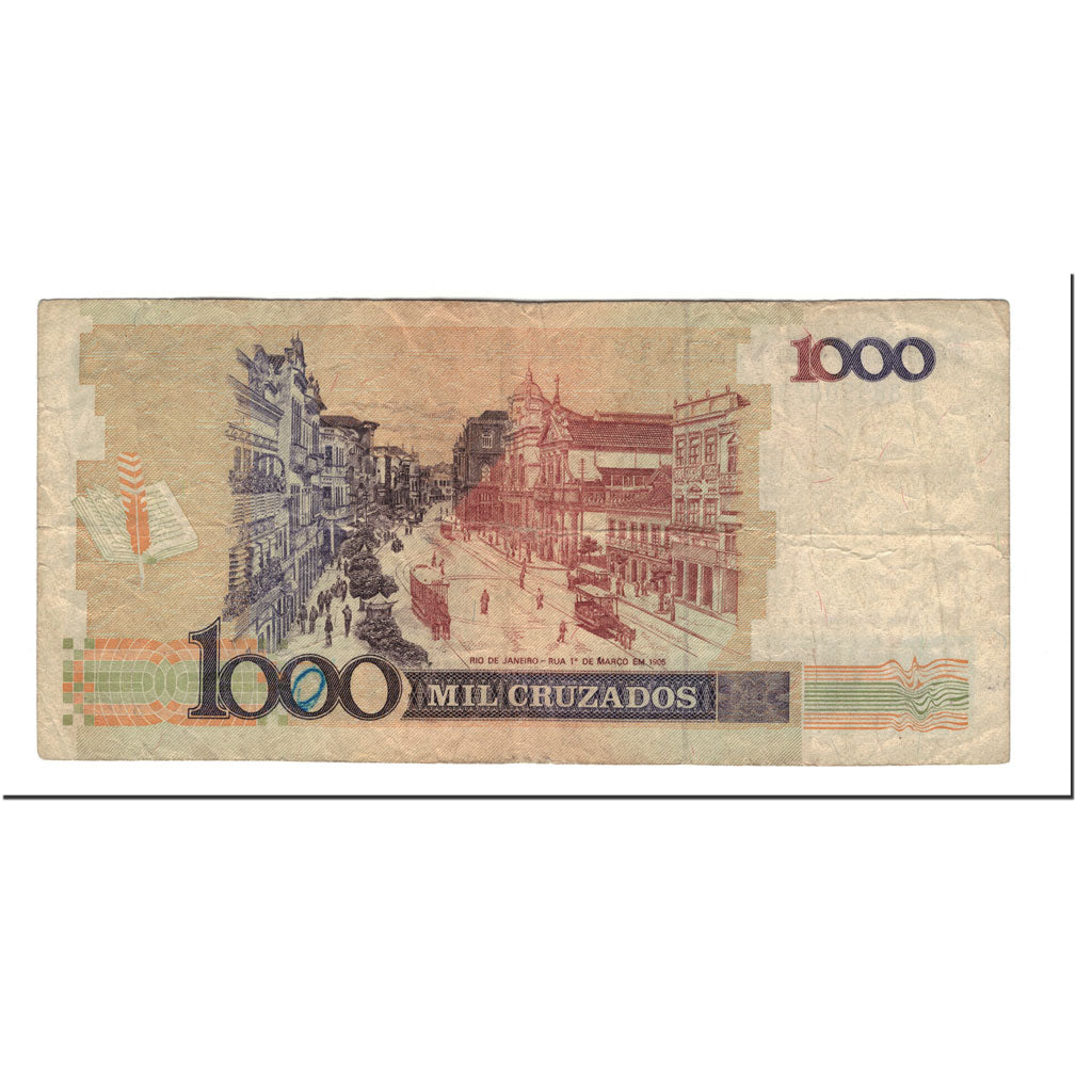 Banconote, Brasile, 1000 Cruzados, 1988, KM:213b, BB