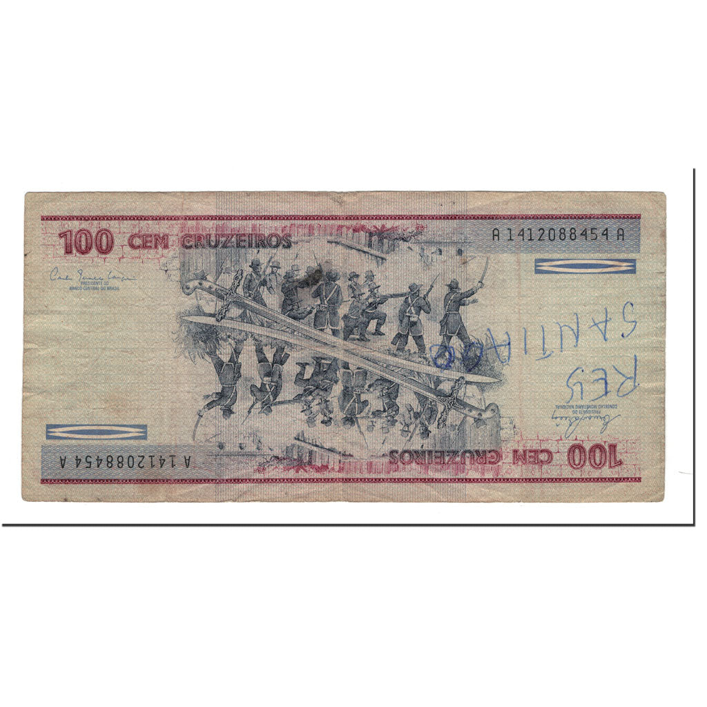 Banconote, Brasile, 100 Cruzeiros, 1981, KM:198a, D