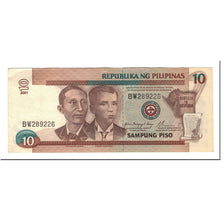 Banknote, Philippines, 10 Piso, 2001, KM:187i, AU(55-58)
