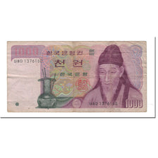 Biljet, Zuid Korea, 1000 Won, 1975, KM:44, TTB