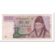 Banknot, Korea Południowa, 1000 Won, 1975, KM:44, AU(50-53)