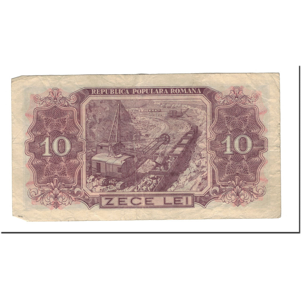 Roumanie, 10 Lei, 1952, KM:88b, TB