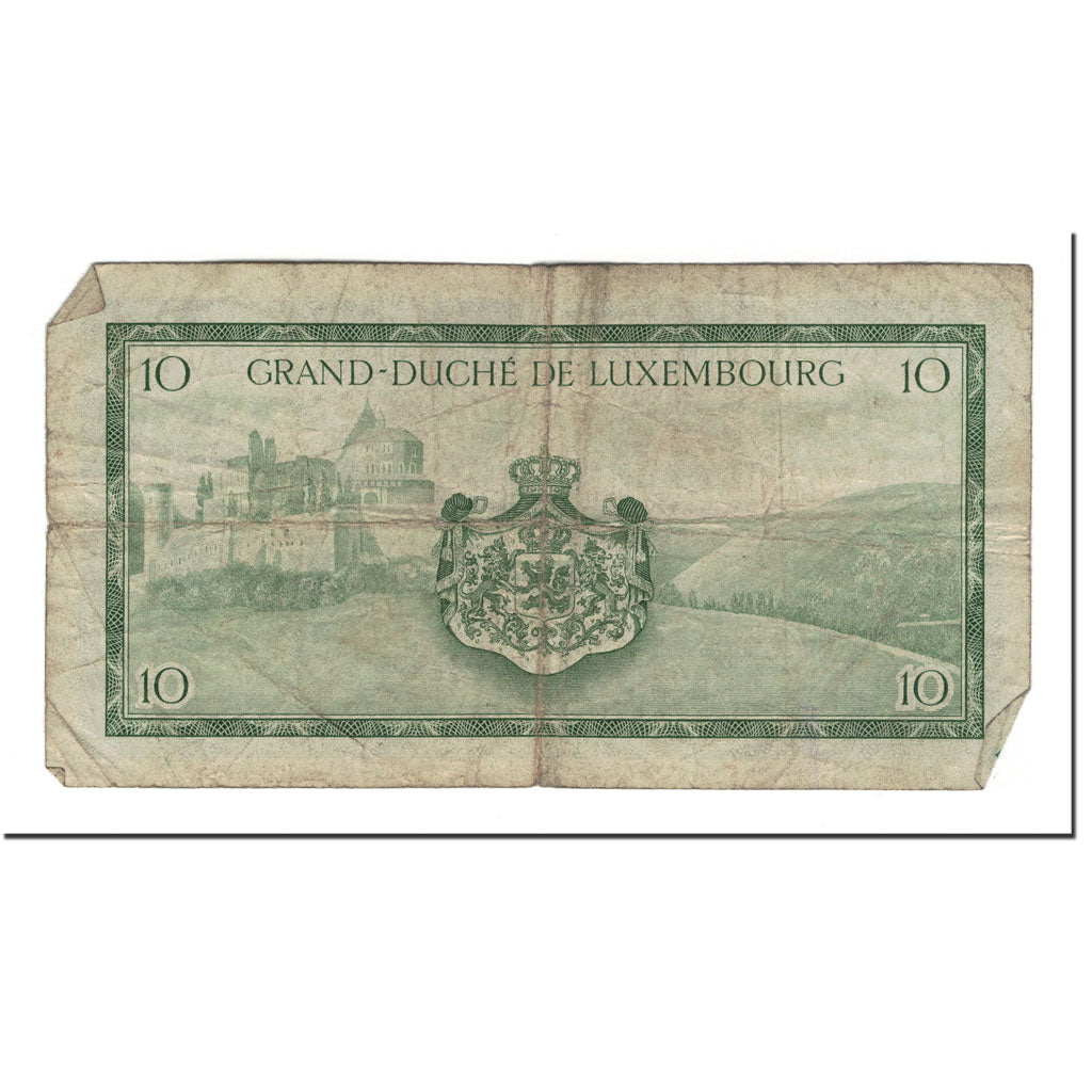 Banknote, Luxembourg, 10 Francs, 1954, KM:48a, AG(1-3)