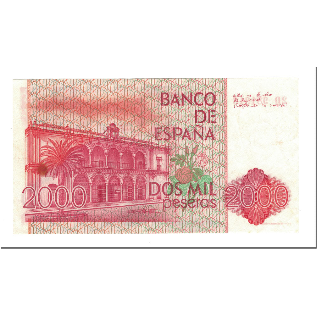 Banknote, Spain, 2000 Pesetas, 1980-07-22, KM:159, UNC(63)
