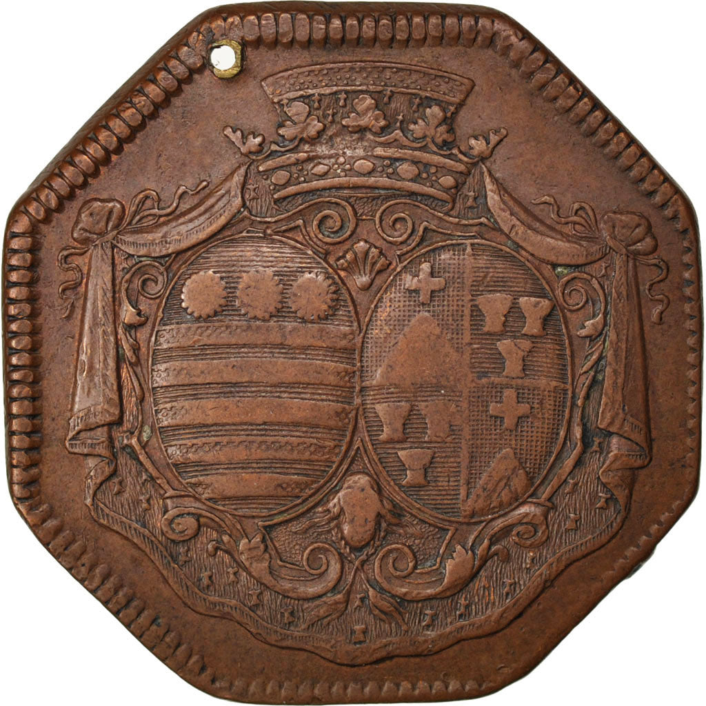 Francia, Token, Royal, 1738, BB, Rame, Feuardent:5839