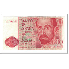 Banconote, Spagna, 2000 Pesetas, KM:159, 1980-07-22, SPL