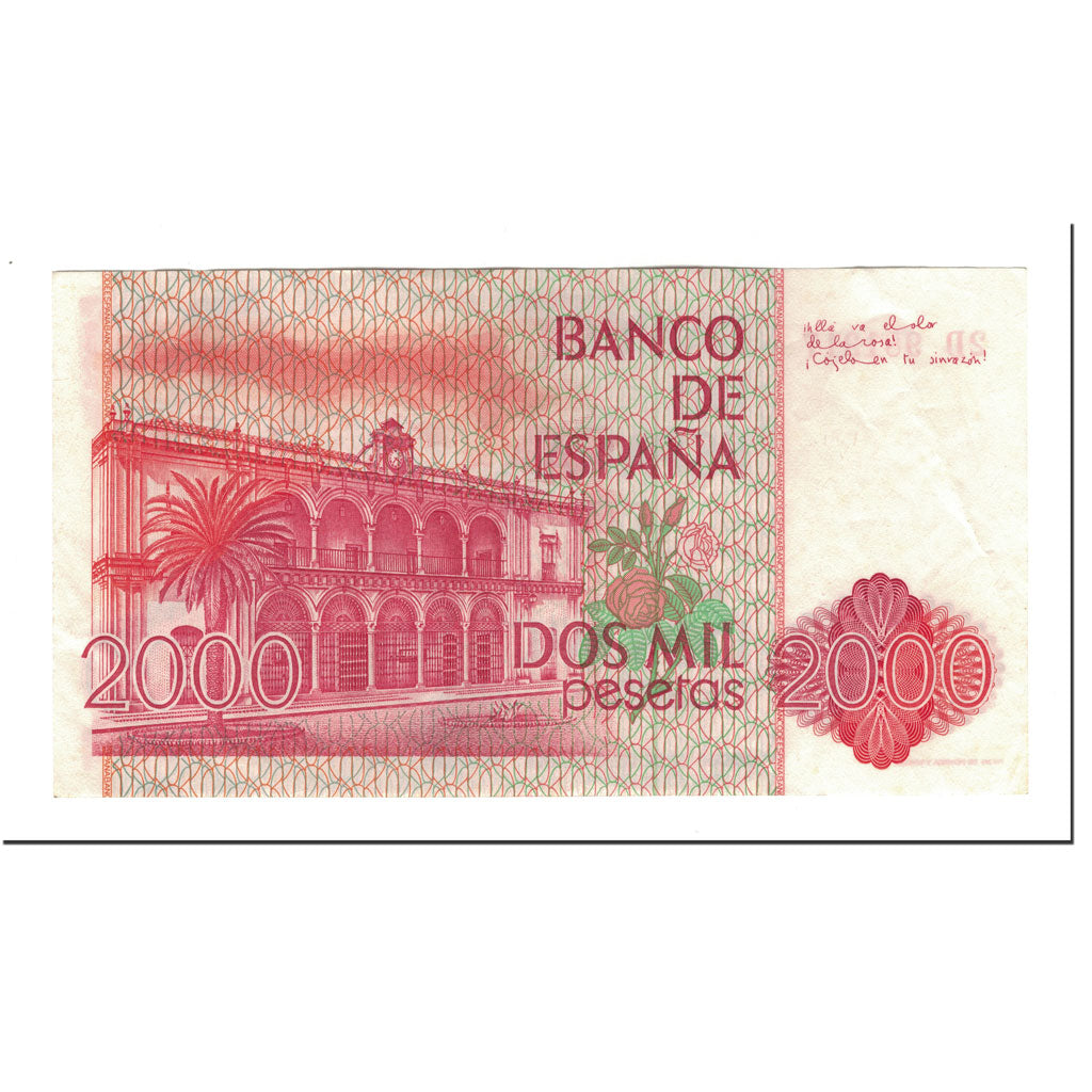 Banconote, Spagna, 2000 Pesetas, KM:159, 1980-07-22, SPL