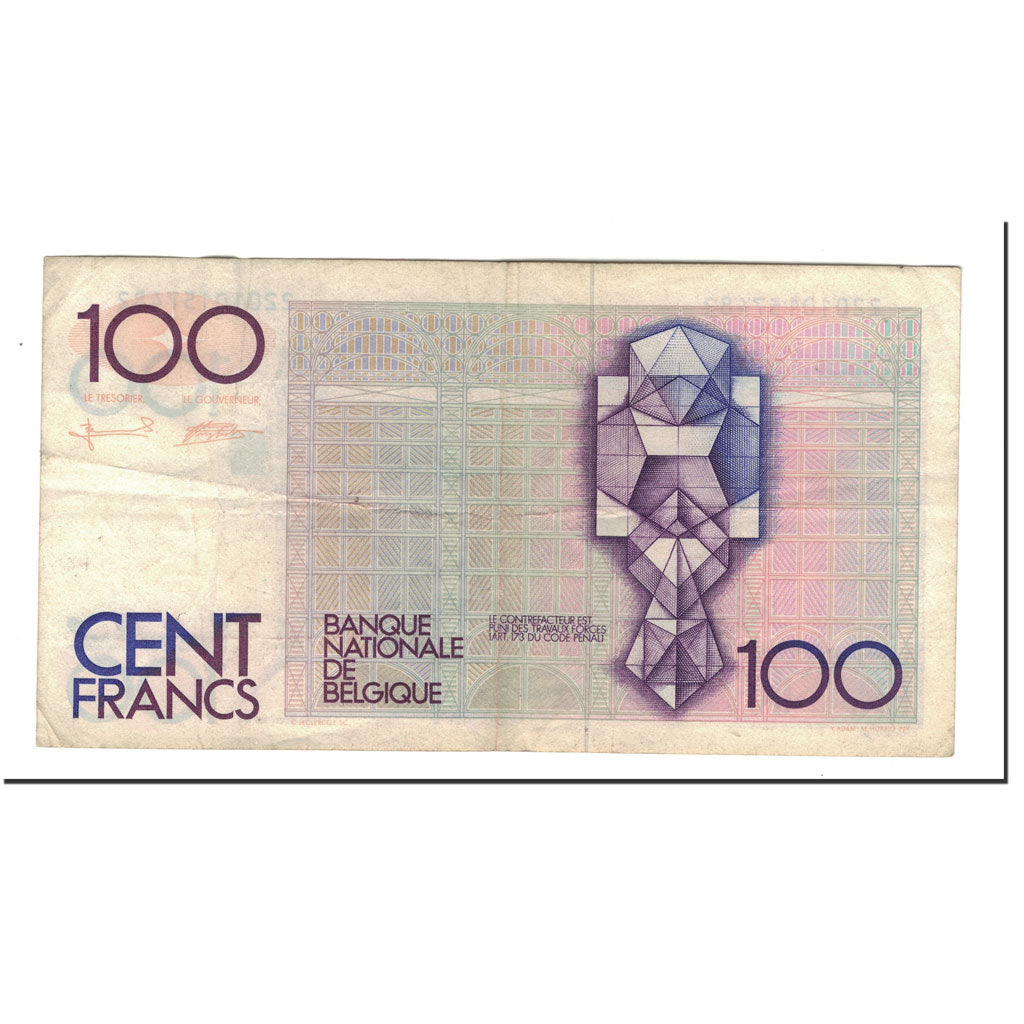 Banknote, Belgium, 100 Francs, Undated (1982-87), KM:142a, EF(40-45)