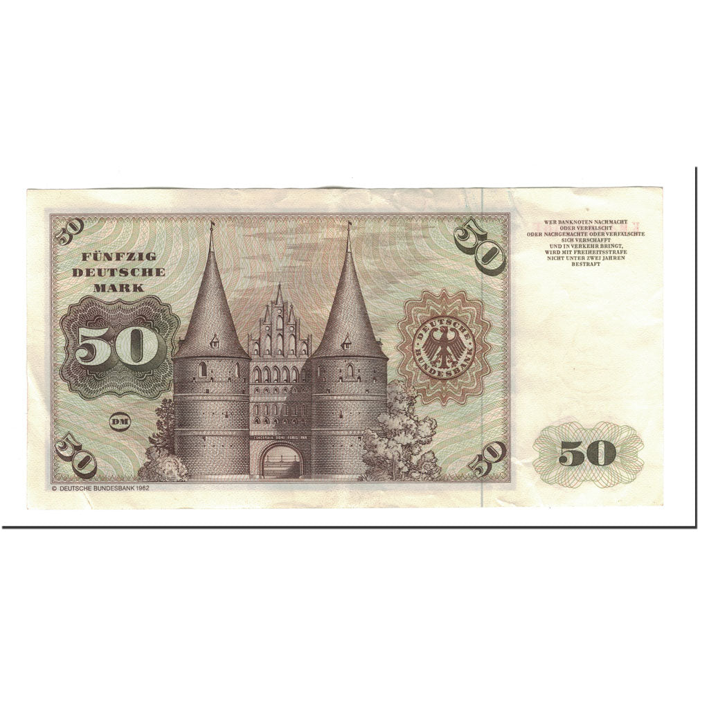 Banknote, GERMANY - FEDERAL REPUBLIC, 50 Deutsche Mark, 1980-01-02, KM:33d