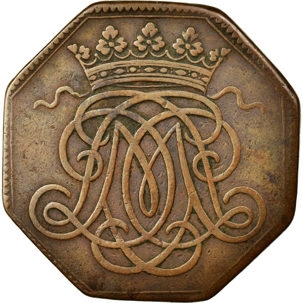 France, Token, Royal, EF(40-45), Copper, Feuardent:7122