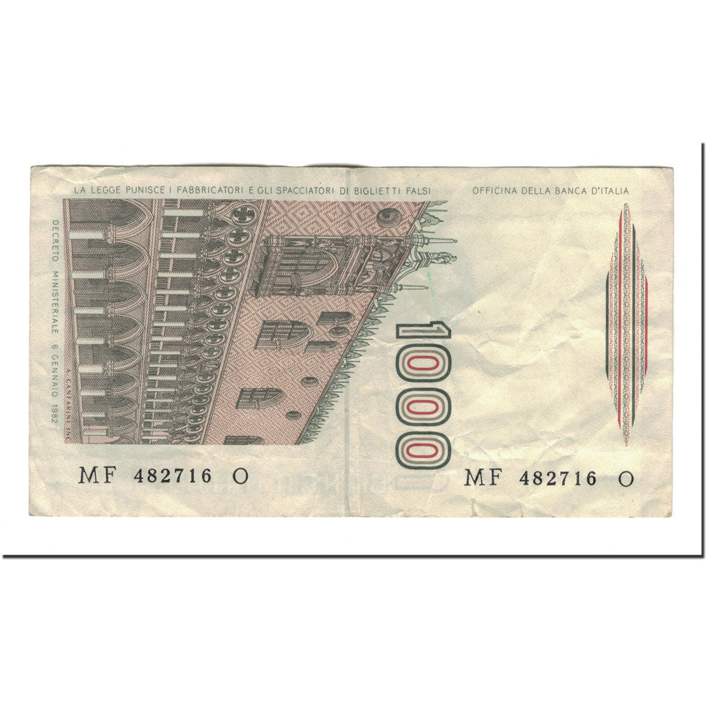 Banknot, Włochy, 1000 Lire, 1988, KM:109b, EF(40-45)