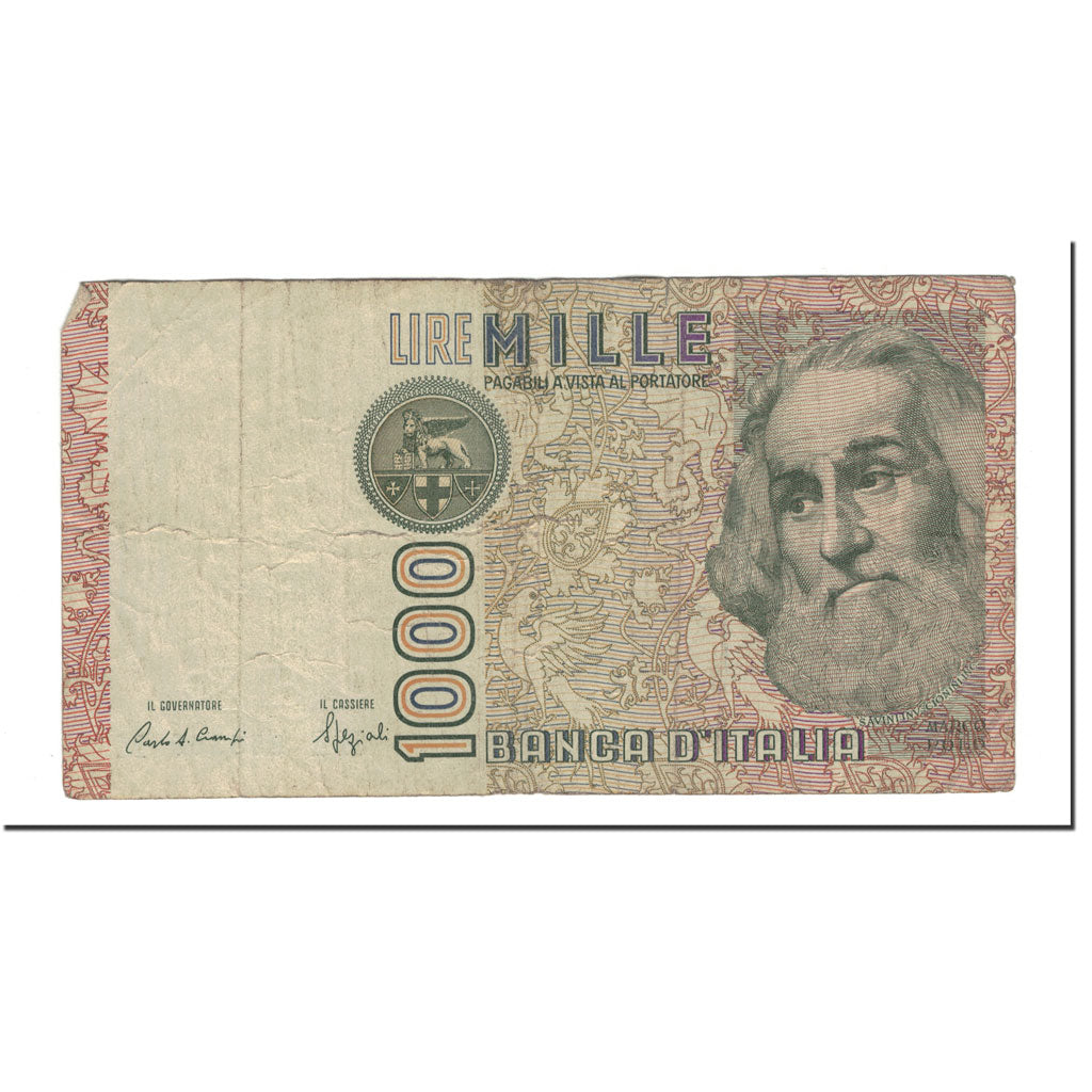 Banknot, Włochy, 1000 Lire, 1988, KM:109b, VF(20-25)