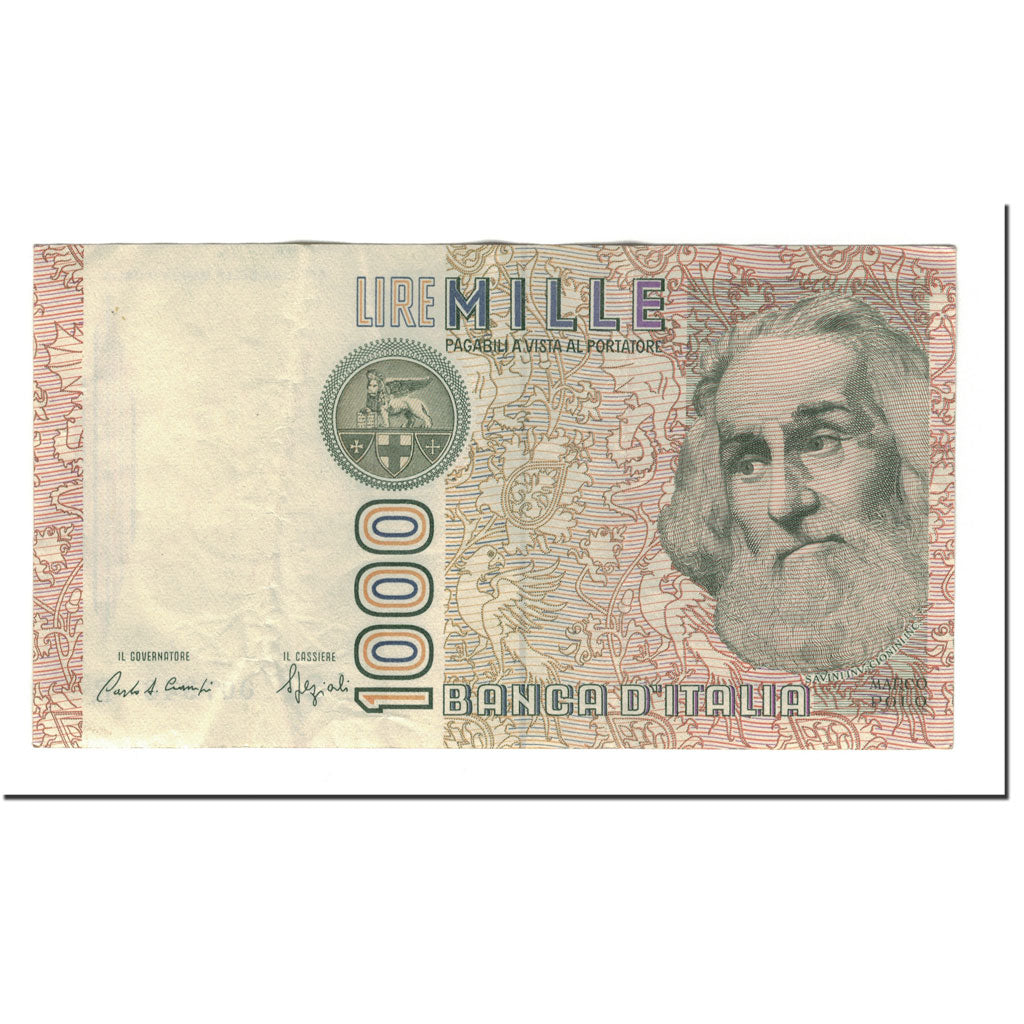 Banknote, Italy, 1000 Lire, 1988, KM:109b, AU(50-53)