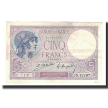 Billet, France, 5 Francs, 1923-03-7, TTB, Fayette:3.7, KM:72c
