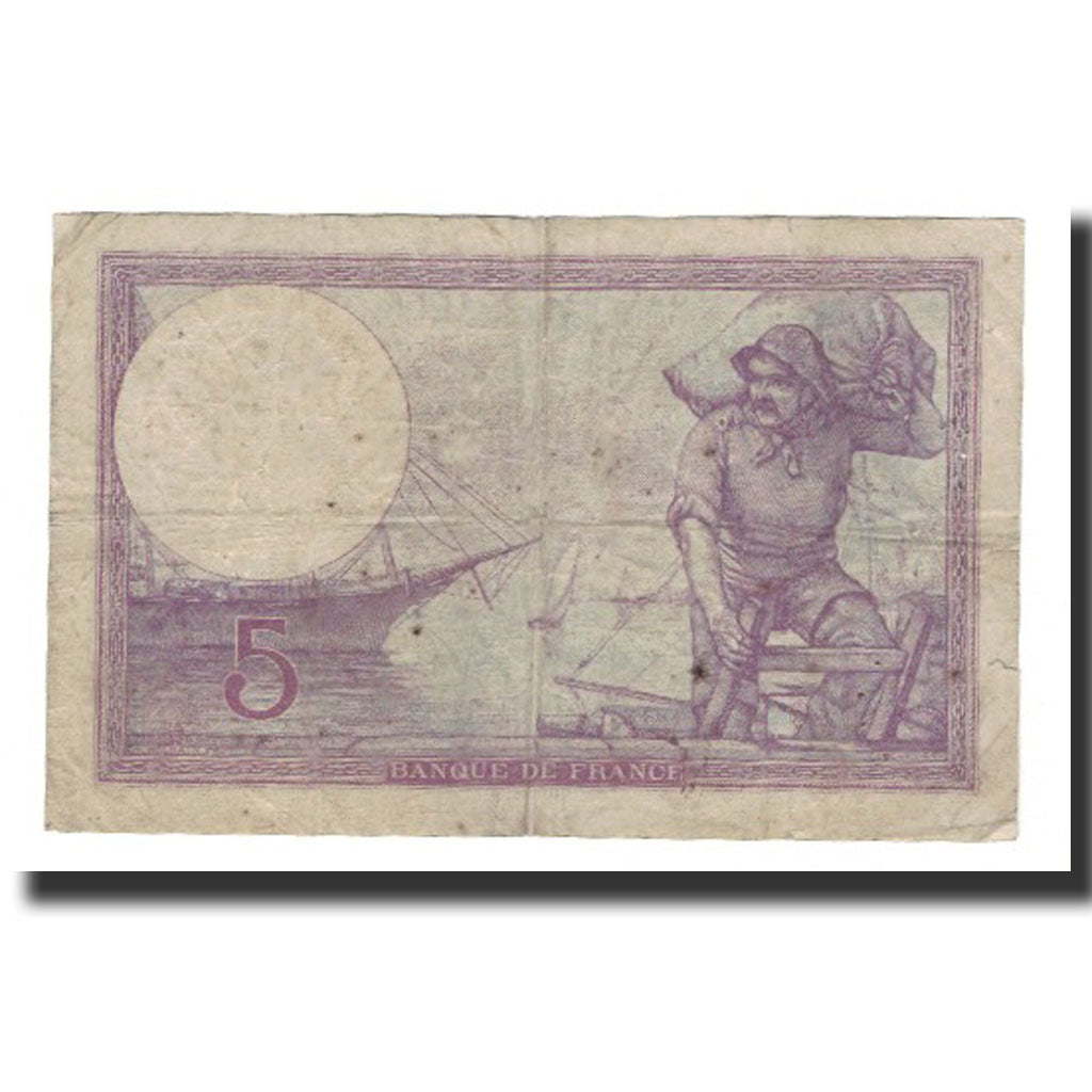 Billete, Francia, 5 Francs, 1918-11-14, BC, Fayette:3.2, KM:72a