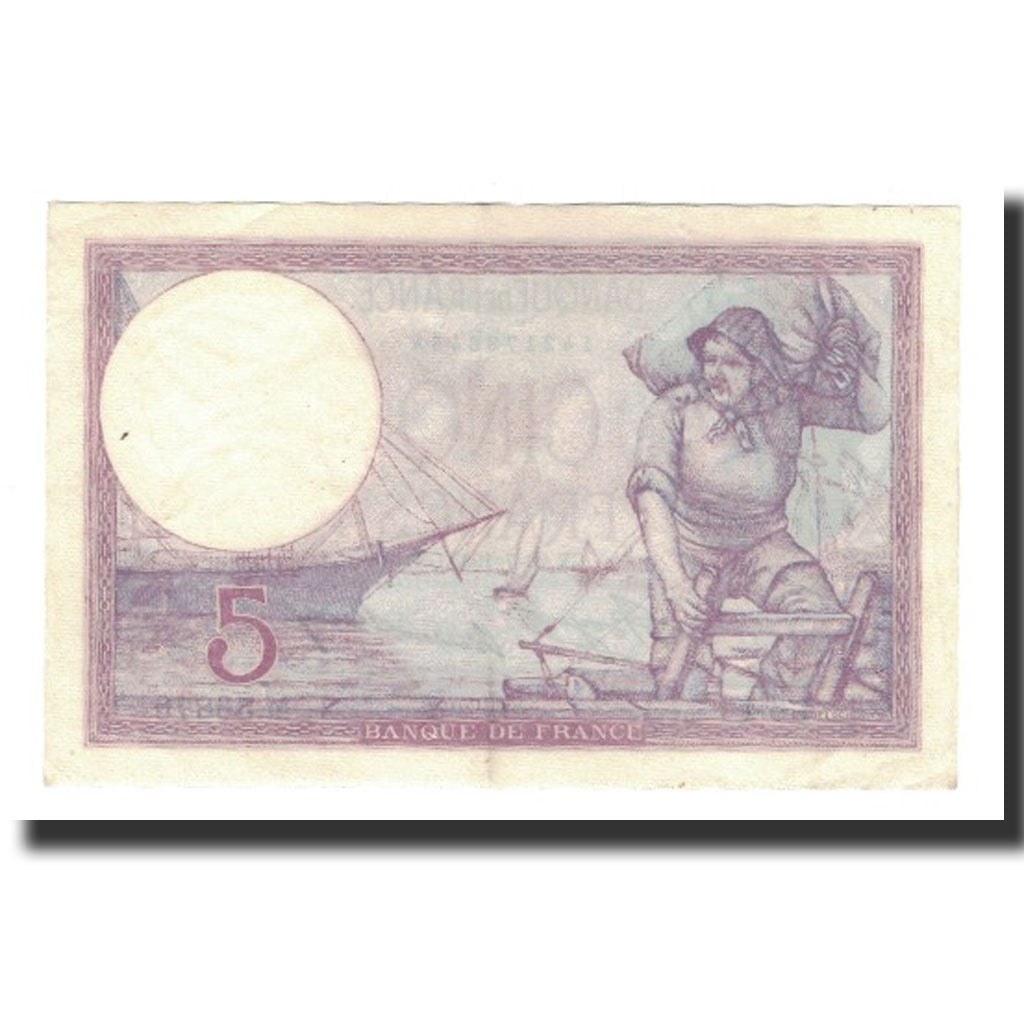 Banknot, Francja, 5 Francs, 1933-07-20, AU(55-58), Fayette:3.17, KM:72e