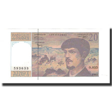 Banknote, France, 20 Francs, 1997, UNC(63), Fayette:66ter.2, KM:151i