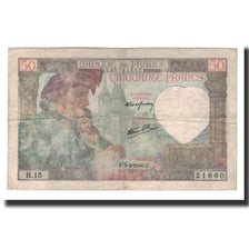 Billet, France, 50 Francs, 1940-09-05, B+, Fayette:19.2, KM:93