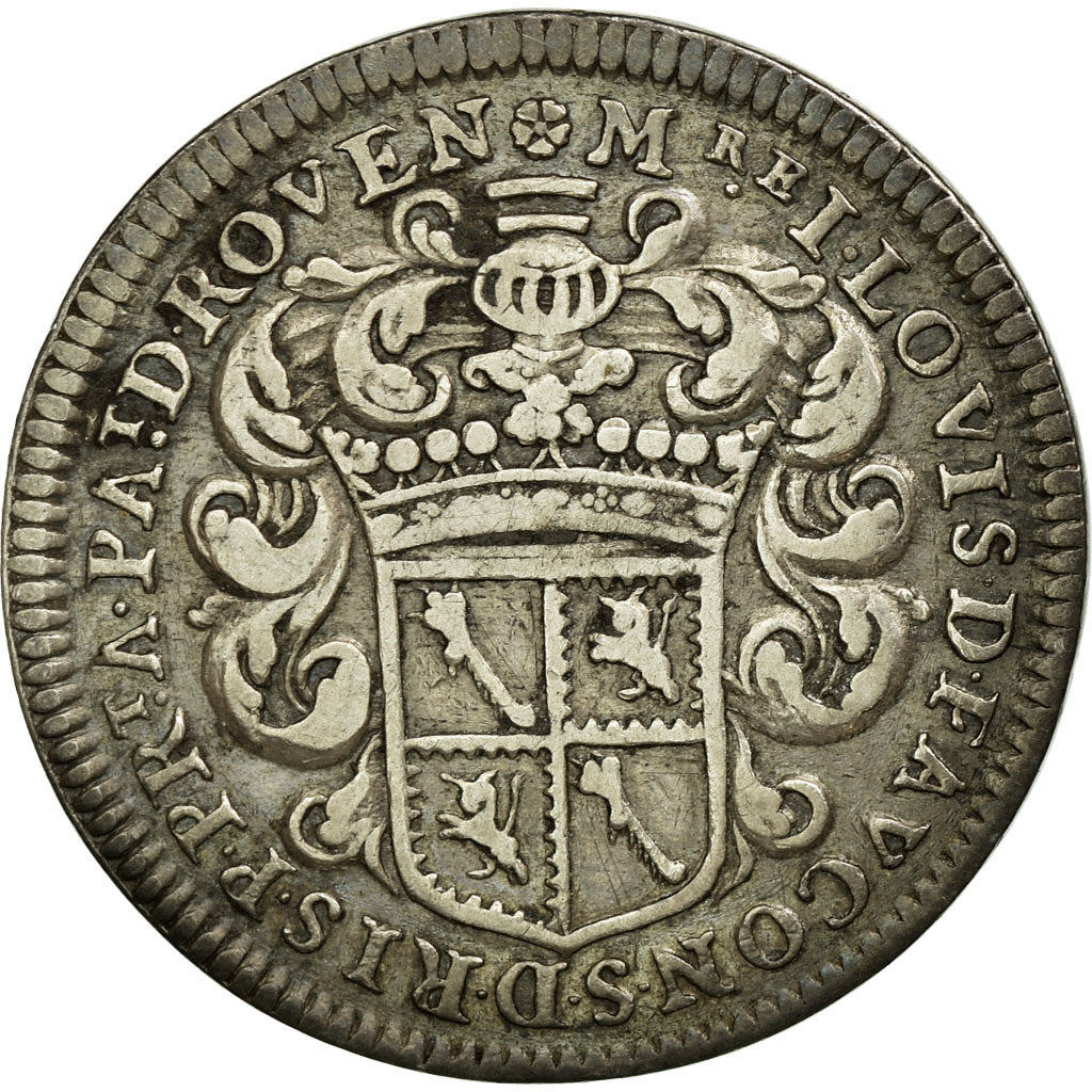 France, Token, Royal, EF(40-45), Silver, Feuardent:6099