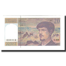 Biljet, Frankrijk, 20 Francs, 1993, NIEUW, Fayette:66bis.4, KM:151f