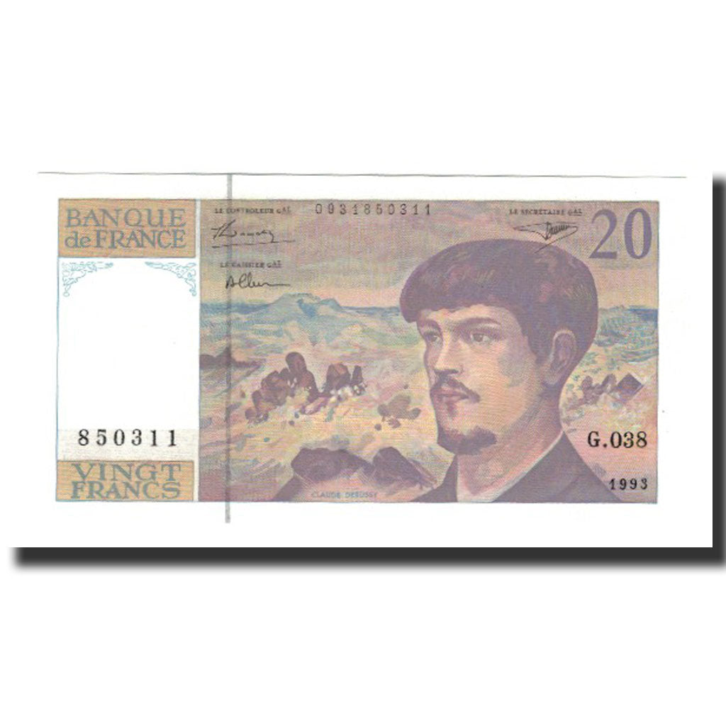 Banknote, France, 20 Francs, 1993, UNC(65-70), Fayette:66bis.4, KM:151f