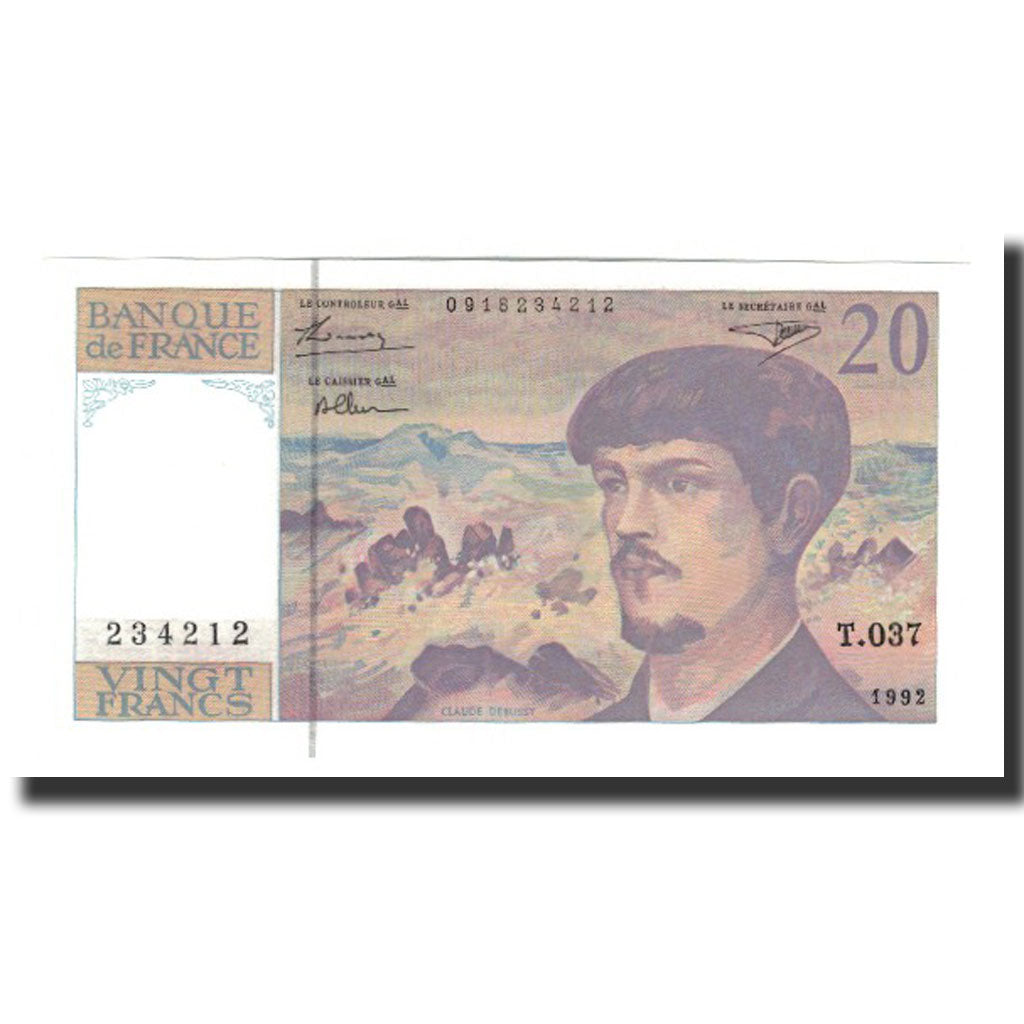 Banknote, France, 20 Francs, 1992, UNC(65-70), Fayette:66bis.3, KM:151f