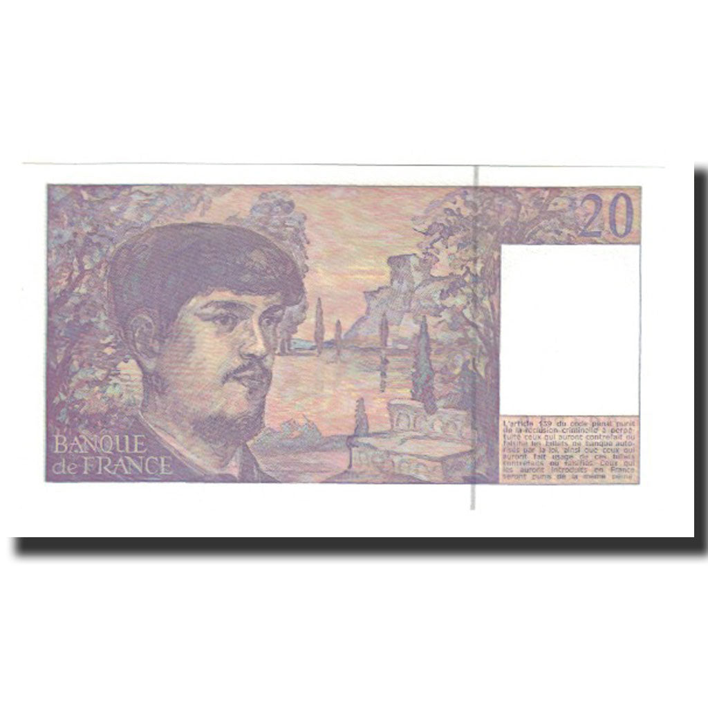Banknote, France, 20 Francs, 1992, UNC(65-70), Fayette:66bis.3, KM:151f
