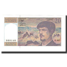 Banconote, Francia, 20 Francs, 1990, SPL, Fayette:66bis.1, KM:151d