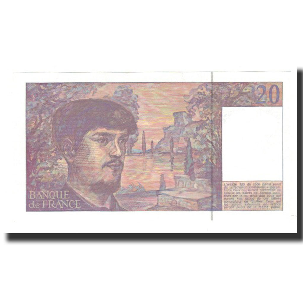 Geldschein, Frankreich, 20 Francs, 1990, VZ+, Fayette:66bis.1, KM:151d