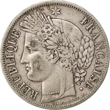 FRANCE, Cérès, 5 Francs, 1849, Paris, KM #761.1, EF(40-45), Silver, Gadoury #719