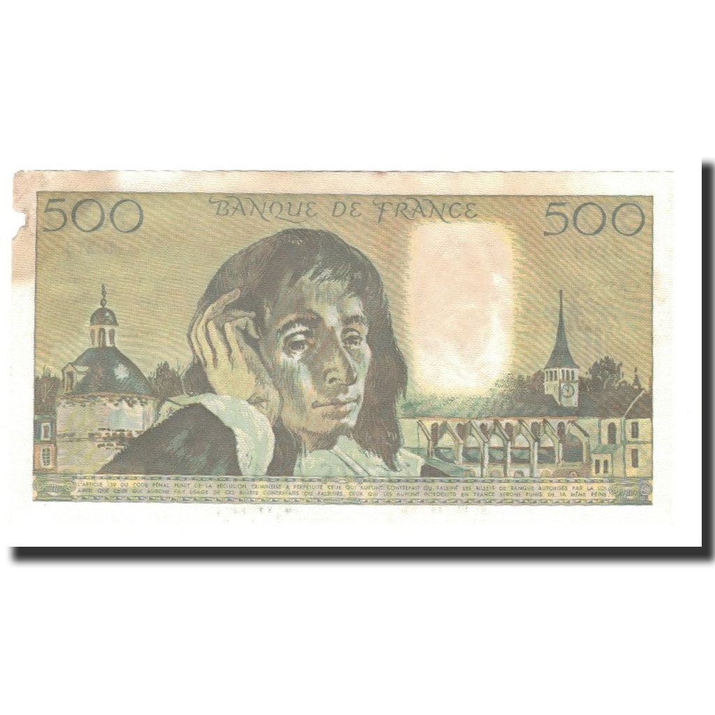 Banknot, Francja, 500 Francs, 1988-03-03, EF(40-45), Fayette:71.38, KM:156g