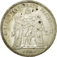 Moneta, Francja, Hercule, 5 Francs, 1873, Paris, AU(55-58), Srebro, Gadoury:745a