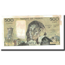 Banknote, France, 500 Francs, 1988-03-03, EF(40-45), Fayette:71.38, KM:156g