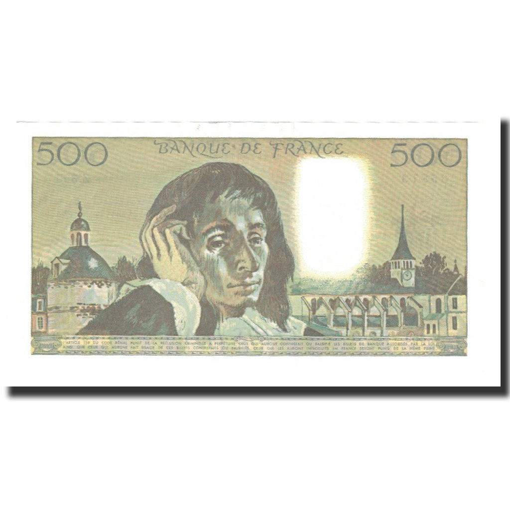 France, 500 Francs, KM:156i, 1992-01-02, UNC(63), Fayette:71.49