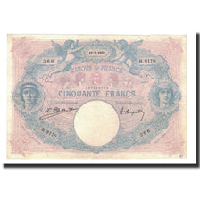 Billete, Francia, 50 Francs, 1922-07-11, BC+, Fayette:14.35, KM:64g